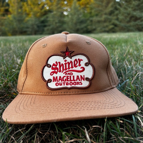 NWT Magellan Outdoors & Shiner Bock Tan Hat Adjustable Band Cap - Picture 10 of 11